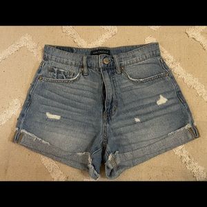mom jean denim shorts